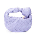 Handbag Micro Candy Jodie Lilac Intrecciato Leather