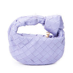 Handbag Micro Candy Jodie Lilac Intrecciato Leather