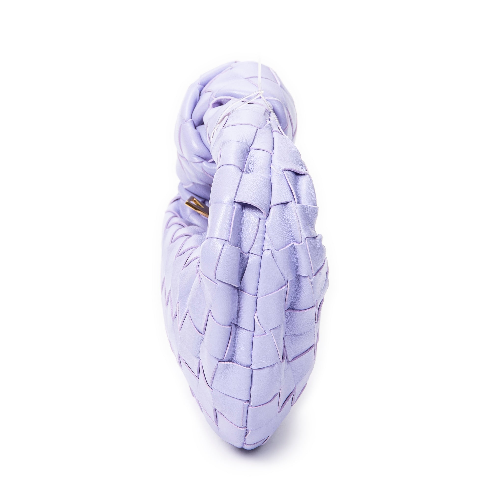 Handbag Micro Candy Jodie Lilac Intrecciato Leather