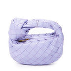 Handbag Micro Candy Jodie Lilac Intrecciato Leather