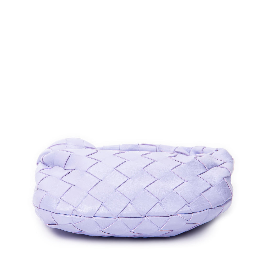 Handbag Micro Candy Jodie Lilac Intrecciato Leather