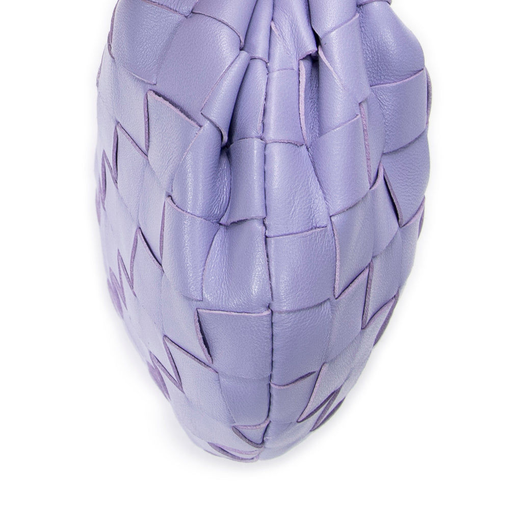 Handbag Micro Candy Jodie Lilac Intrecciato Leather