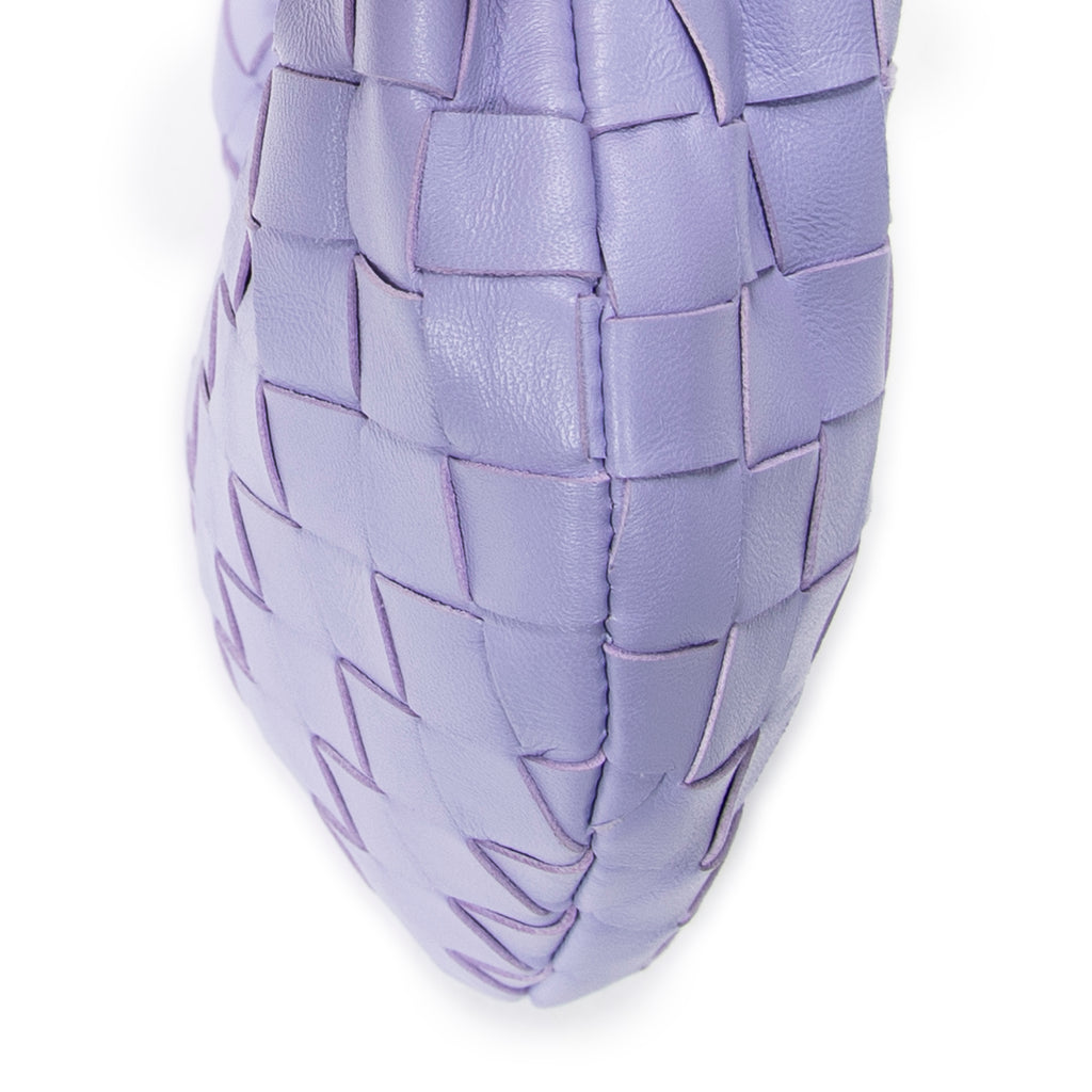 Handbag Micro Candy Jodie Lilac Intrecciato Leather
