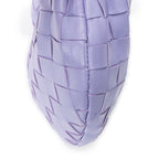 Handbag Micro Candy Jodie Lilac Intrecciato Leather