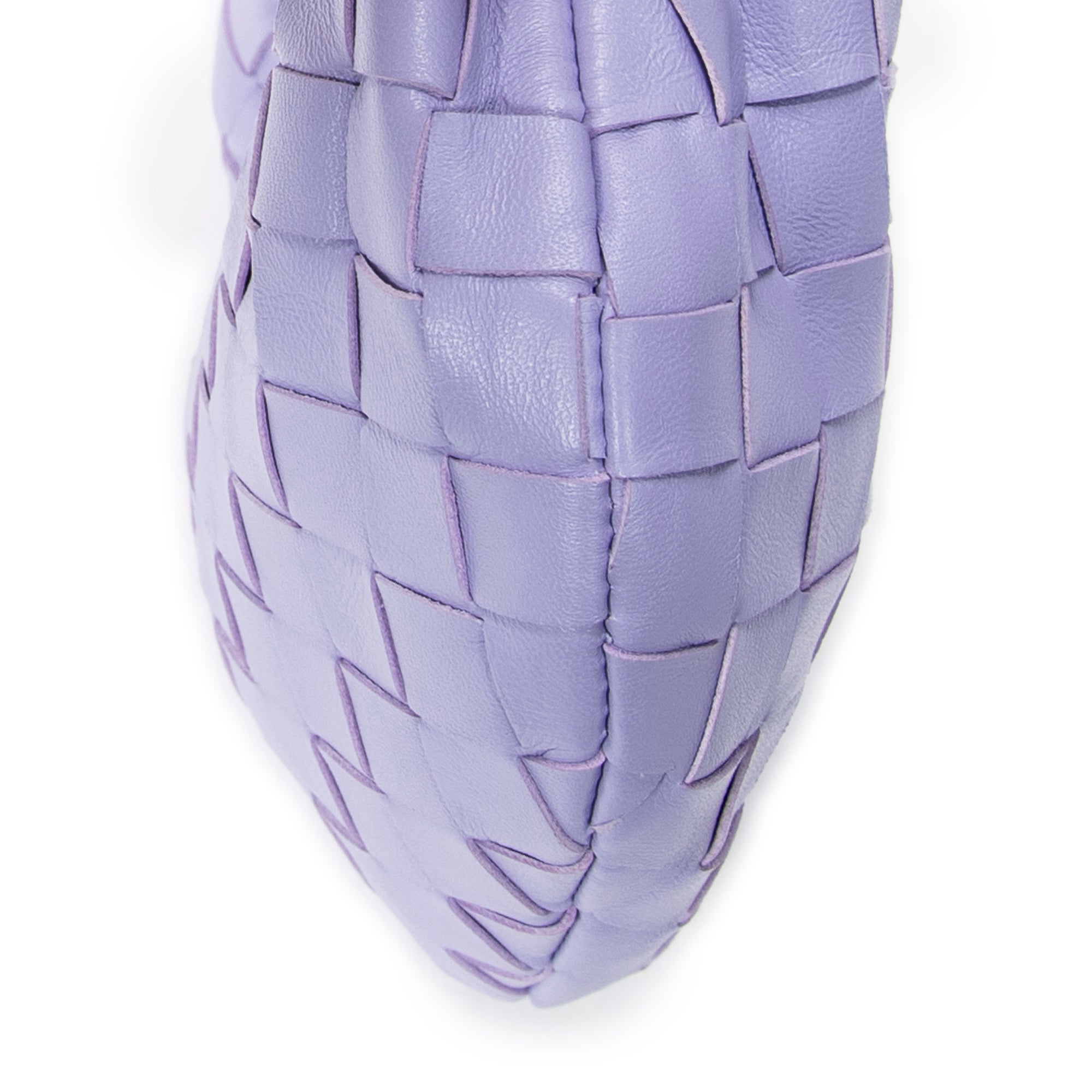 Handbag Micro Candy Jodie Lilac Intrecciato Leather