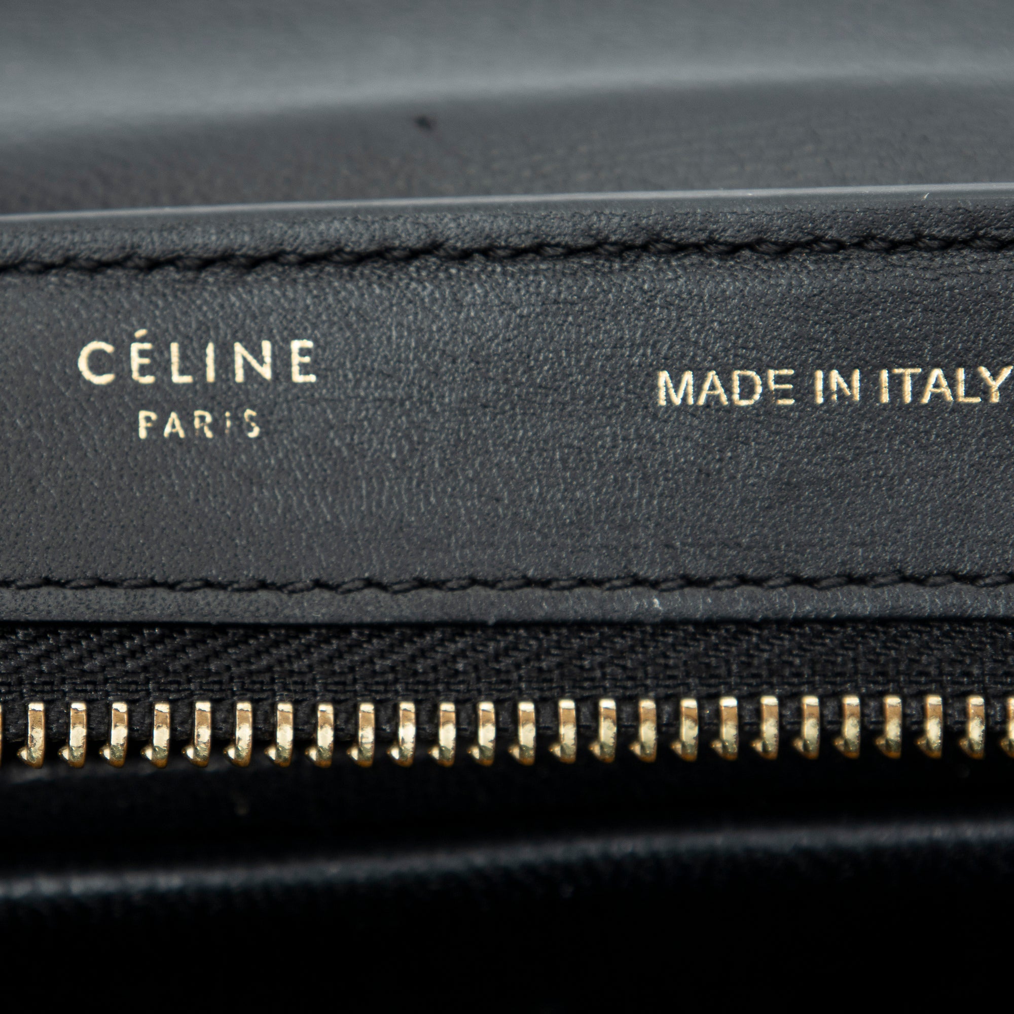 Shoulder Bag Small Tricolor Trapeze Black Grained Calfskin Leather