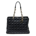 Bolso de Hombro Dior Soft Shopping Tote Piel de Cordero Acolchada Negra