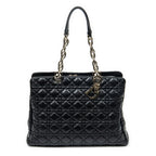 Bolso de Hombro Dior Soft Shopping Tote Piel de Cordero Acolchada Negra