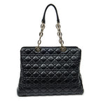 Bolso de Hombro Dior Soft Shopping Tote Piel de Cordero Acolchada Negra