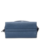 Bolso de Hombro Pequeño Asa Superior Bandolera Piel Saffiano Azul Marino
