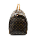 Travel Bag Keepall 55 Brown Monogram Canvas
