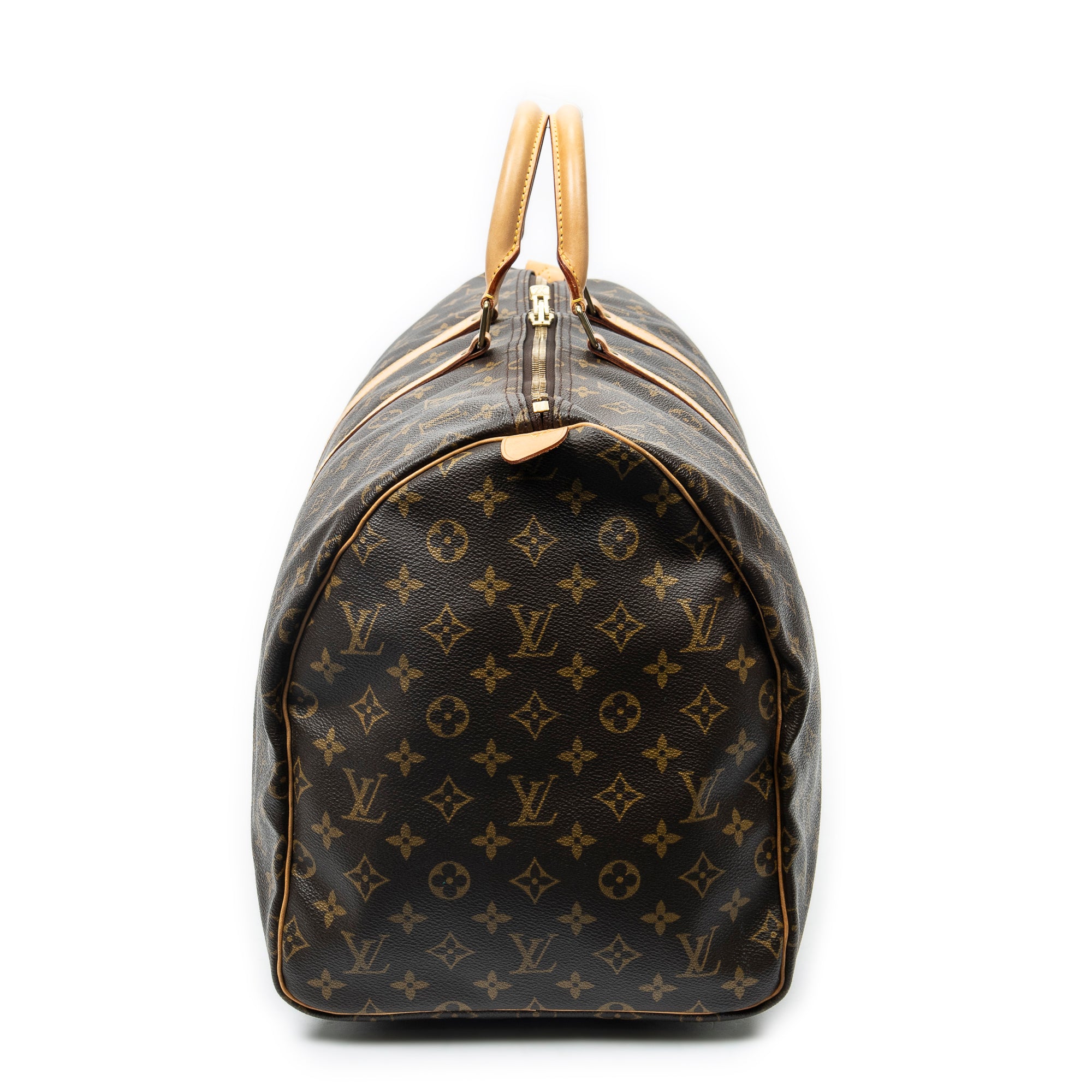Travel Bag Keepall 55 Brown Monogram Canvas