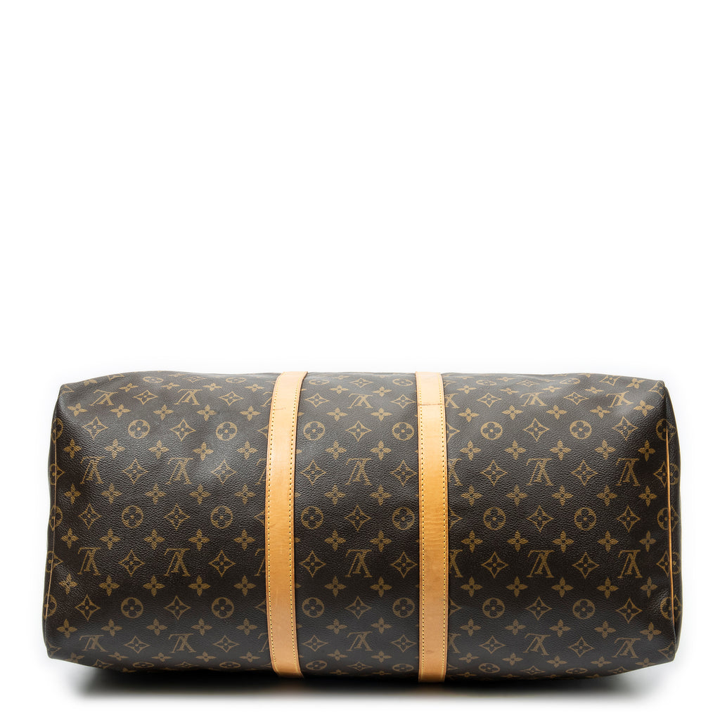 Travel Bag Keepall 55 Brown Monogram Canvas