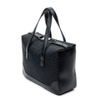 Handbag Vintage Fold-Top Tote Black C Macadam Canvas