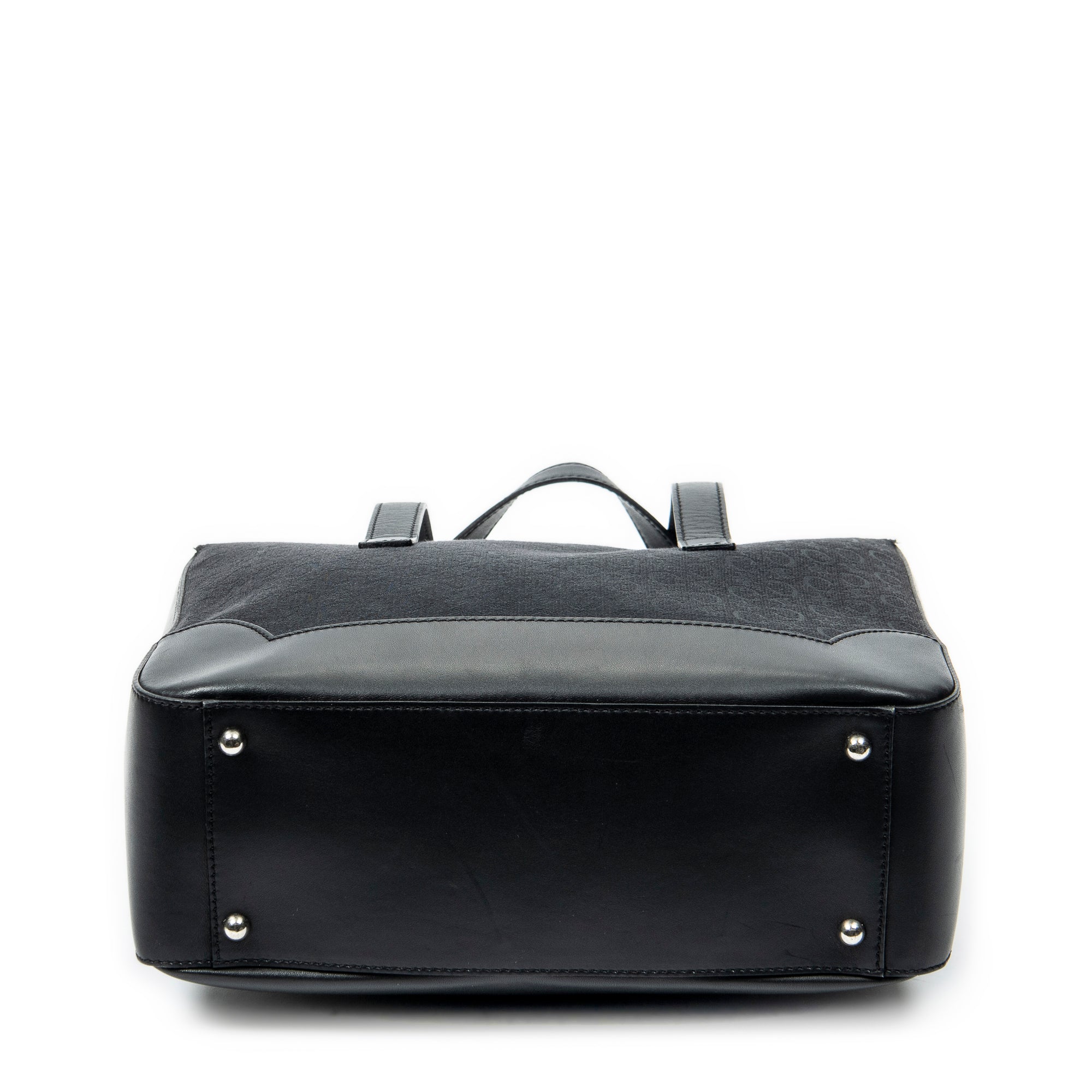 Bolso de mano "Vintage Fold-Top Tote" negro de lona Macadam