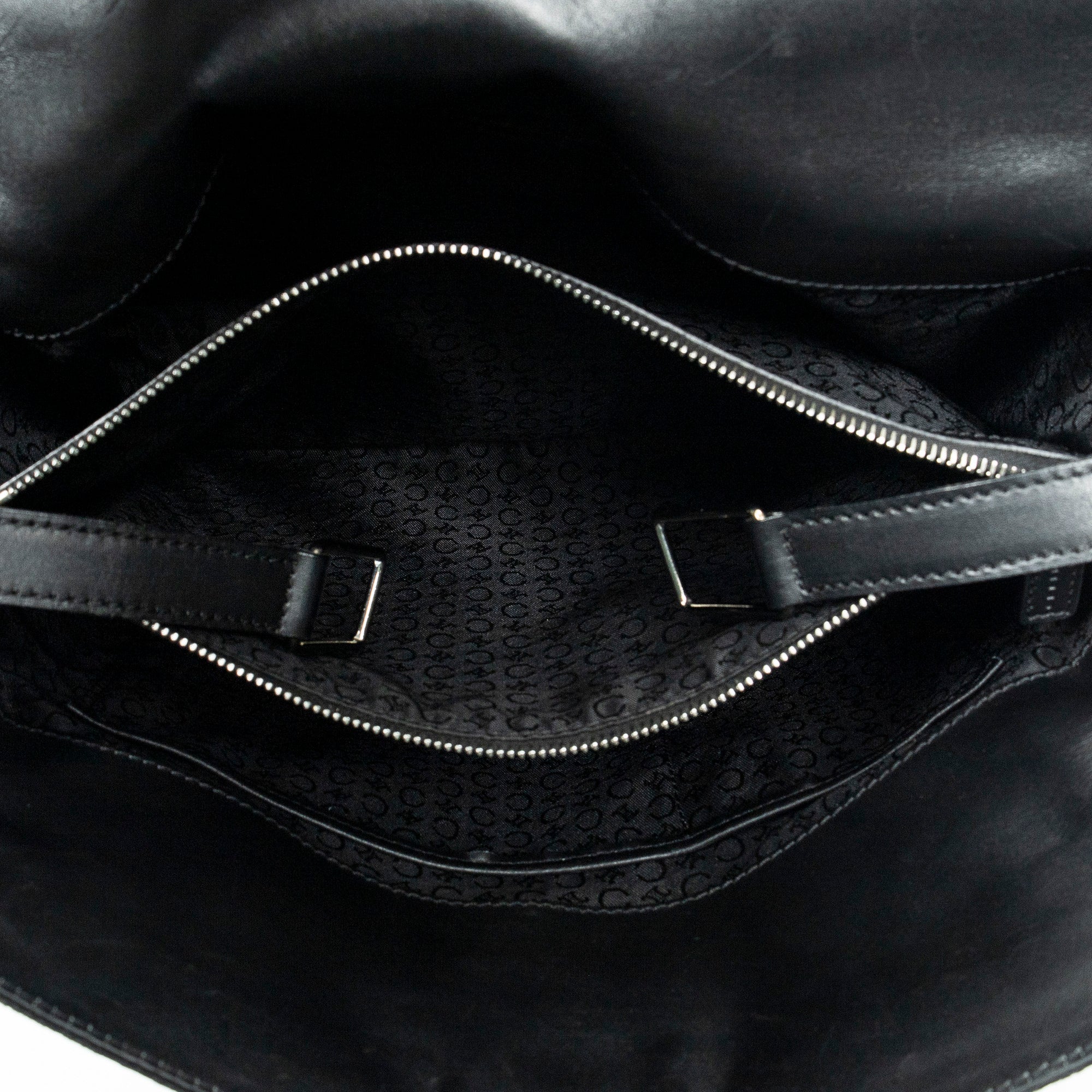 Bolso de mano "Vintage Fold-Top Tote" negro de lona Macadam