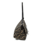Shoulder Bag Mini Baguette Brown Zucca Canvas