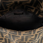 Shoulder Bag Mini Baguette Brown Zucca Canvas