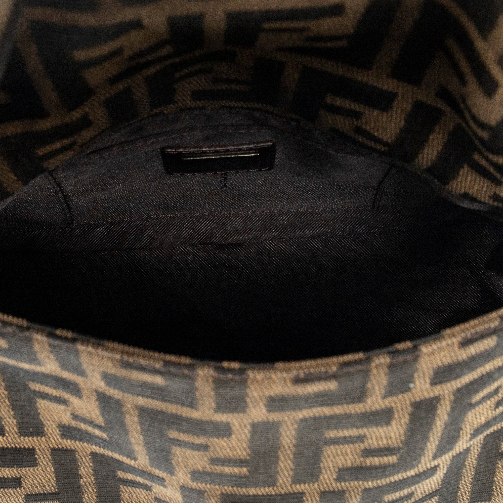 Shoulder Bag Mini Baguette Brown Zucca Canvas