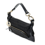 Shoulder Bag Small Chef Pocket Hobo Black Zucchino Canvas