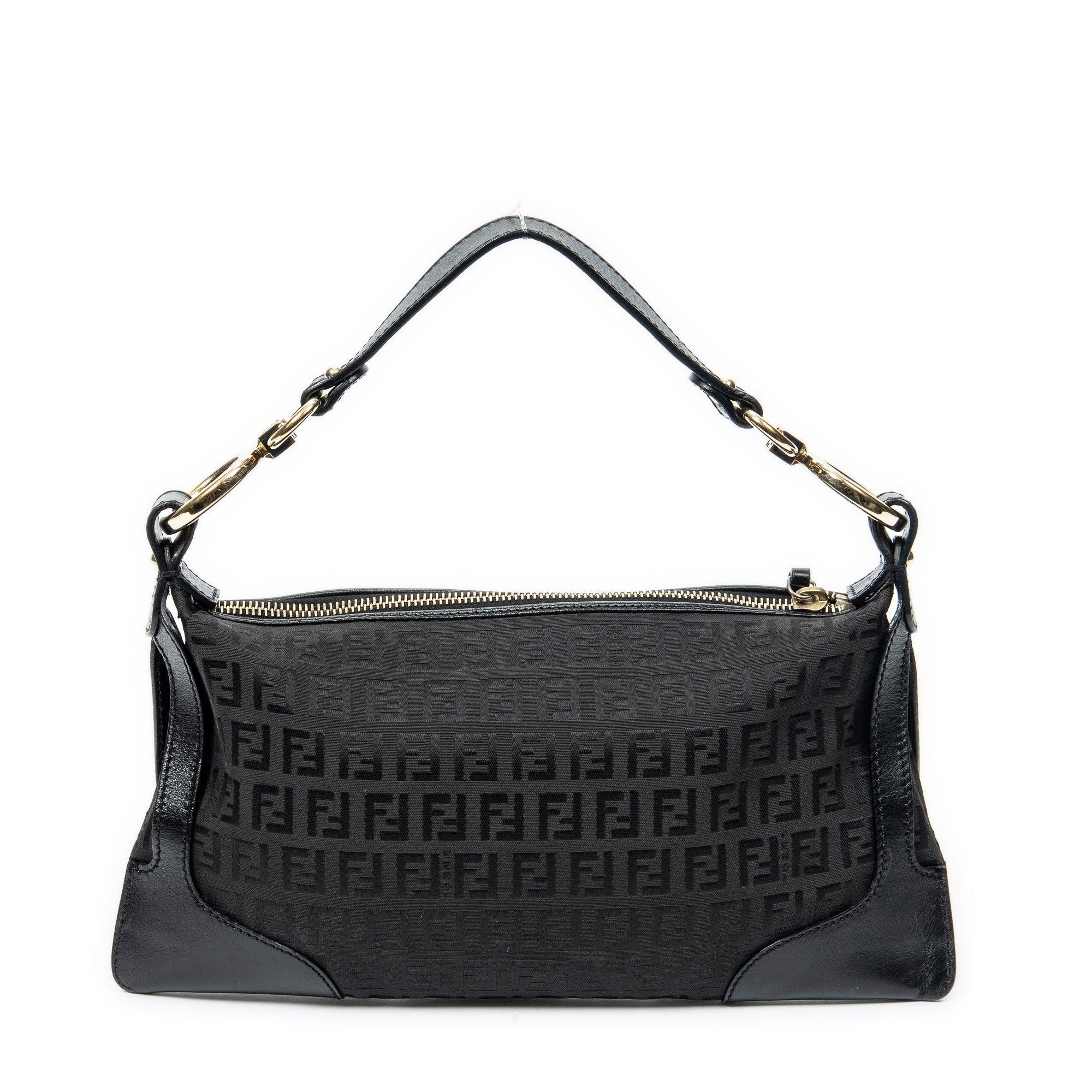 Shoulder Bag Small Chef Pocket Hobo Black Zucchino Canvas