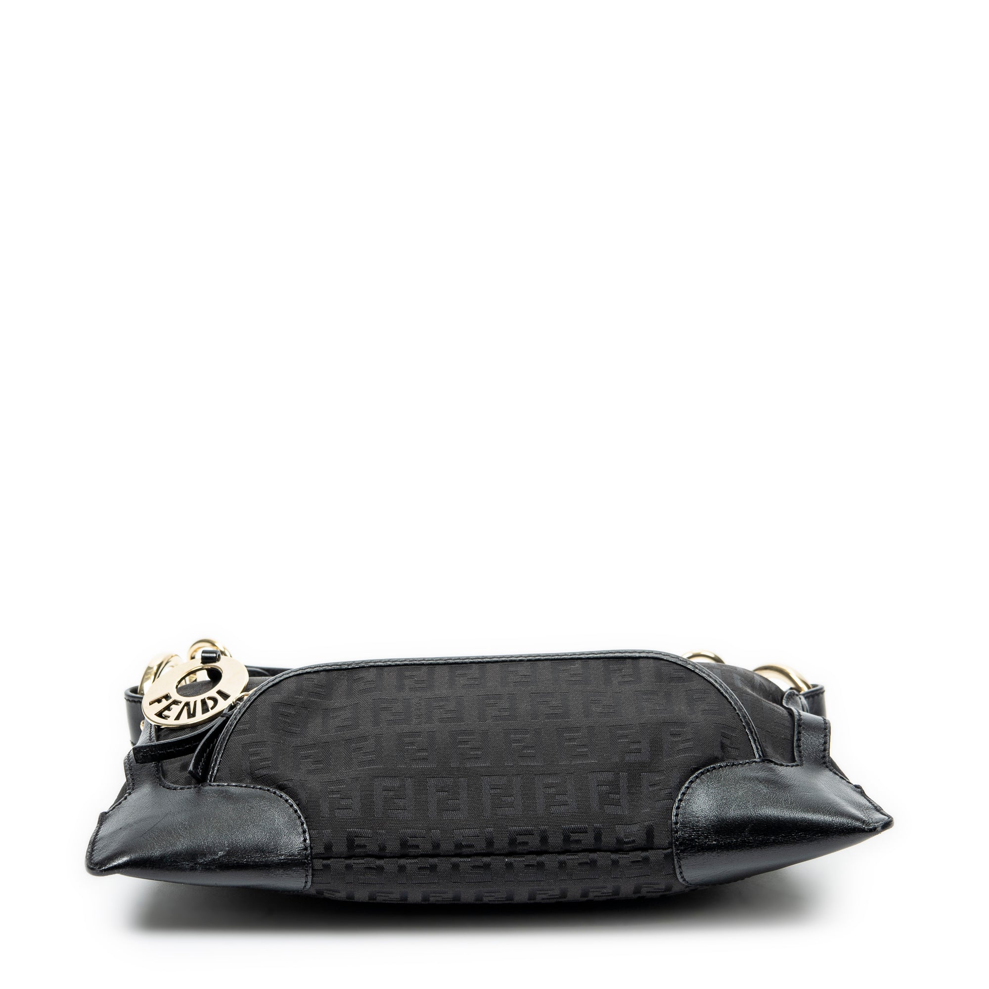 Shoulder Bag Small Chef Pocket Hobo Black Zucchino Canvas