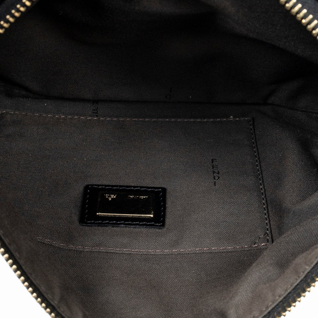 Shoulder Bag Small Chef Pocket Hobo Black Zucchino Canvas