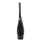 Shoulder Bag Shoulder Hobo Black Monogrammed Canvas