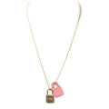 Necklace O'Kelly Pendant Necklace Pink Gold Plated
