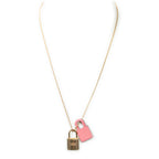 Necklace O'Kelly Pendant Necklace Pink Gold Plated