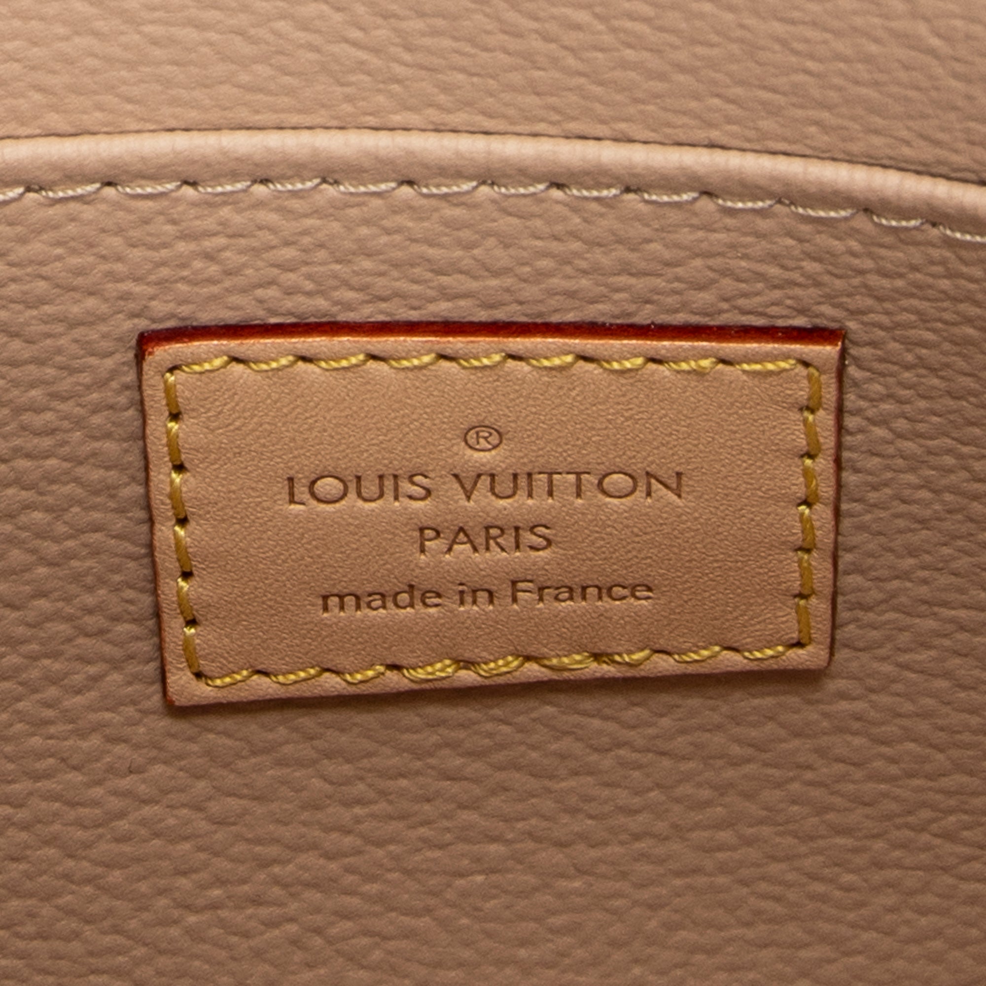Estuche cosmético de lona Damier Azur color marfil