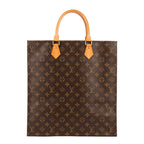 Bolso de mano Sac Plat lona Monogram marrón