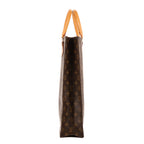 Bolso de mano Sac Plat lona Monogram marrón