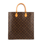 Bolso de mano Sac Plat lona Monogram marrón