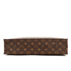 Bolso de mano Sac Plat lona Monogram marrón