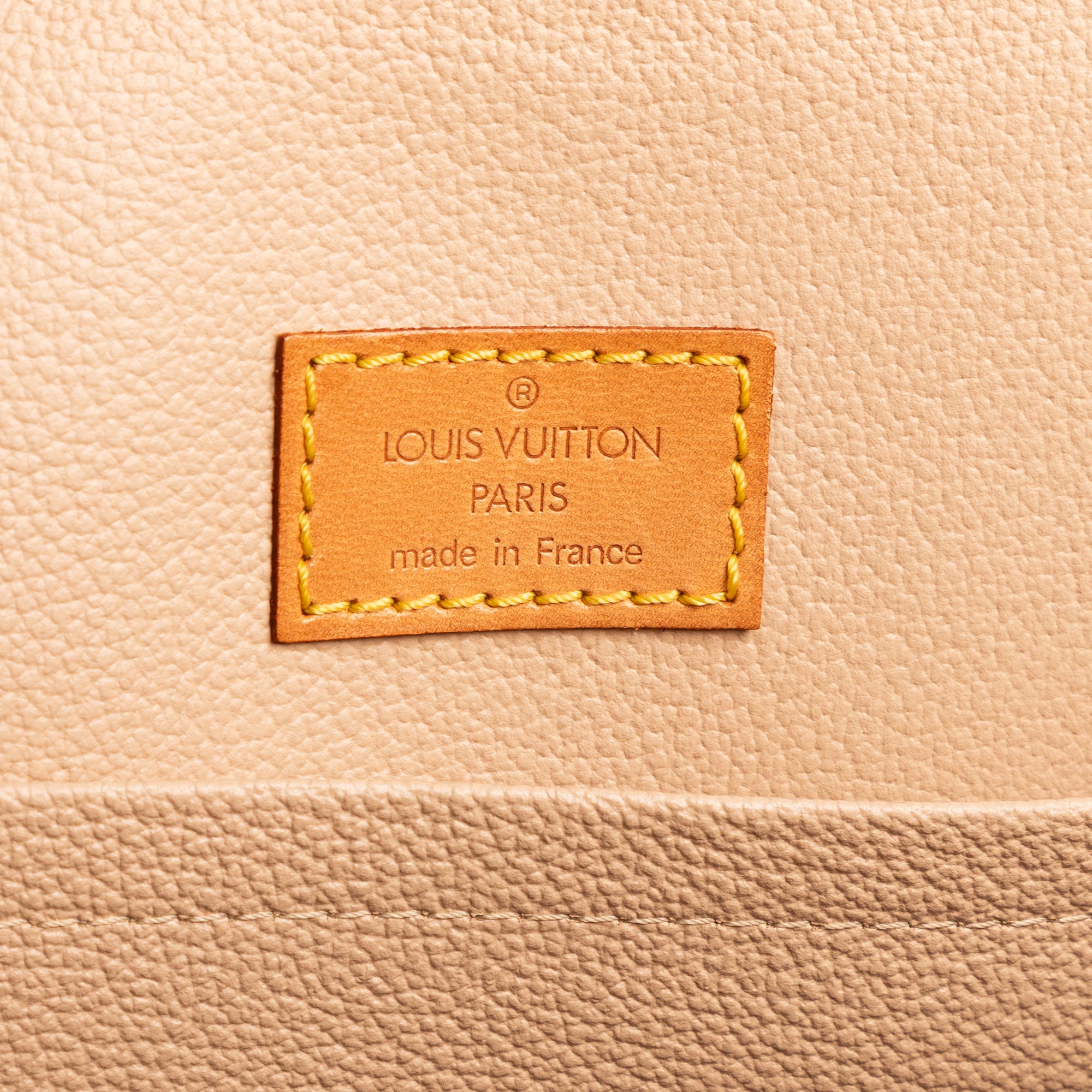 Bolso de mano Sac Plat lona Monogram marrón