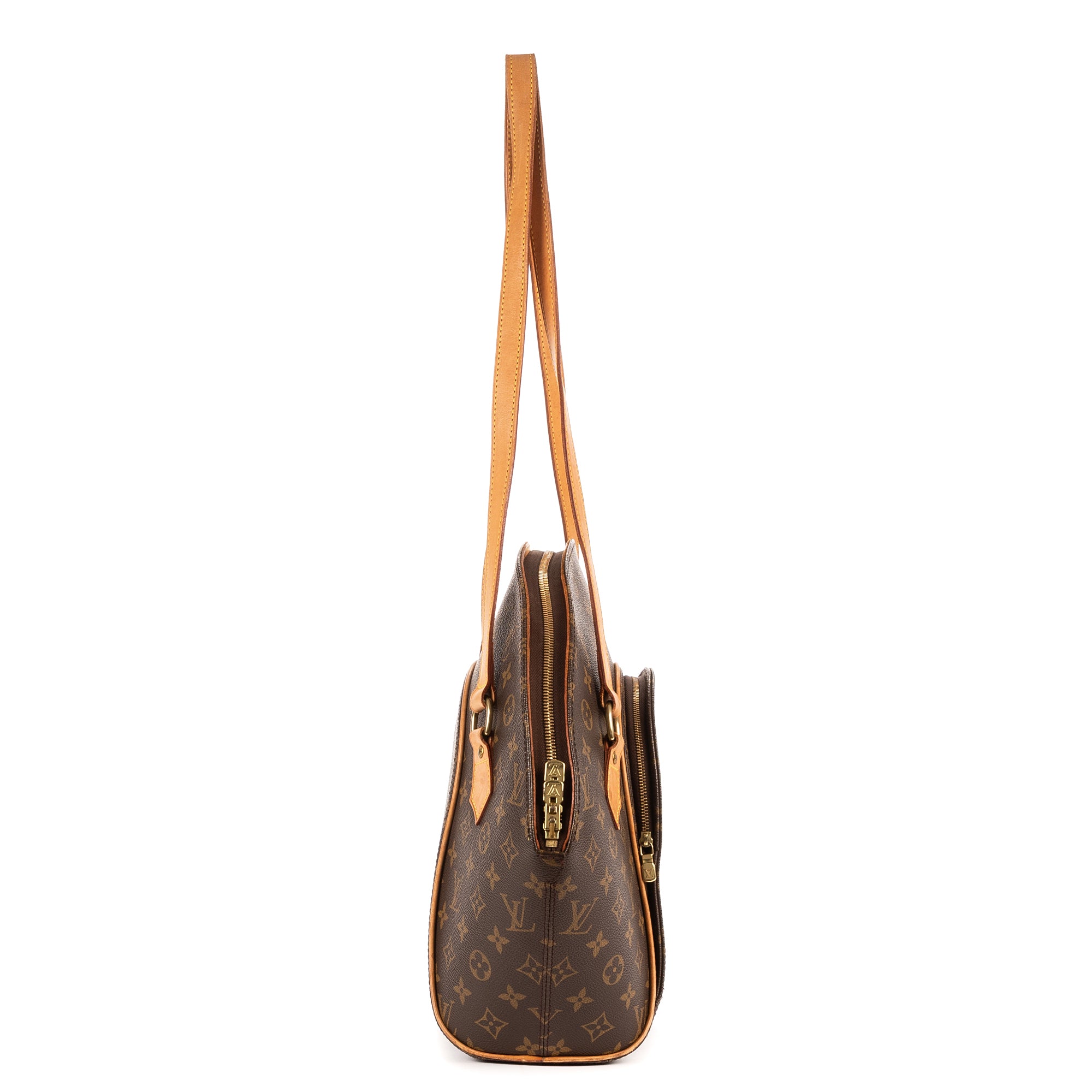 Bolso de Hombro Ellipse Shopping Lona Monogram Marrón