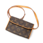 Bolso de hombro Florentine de lona Monogram marrón