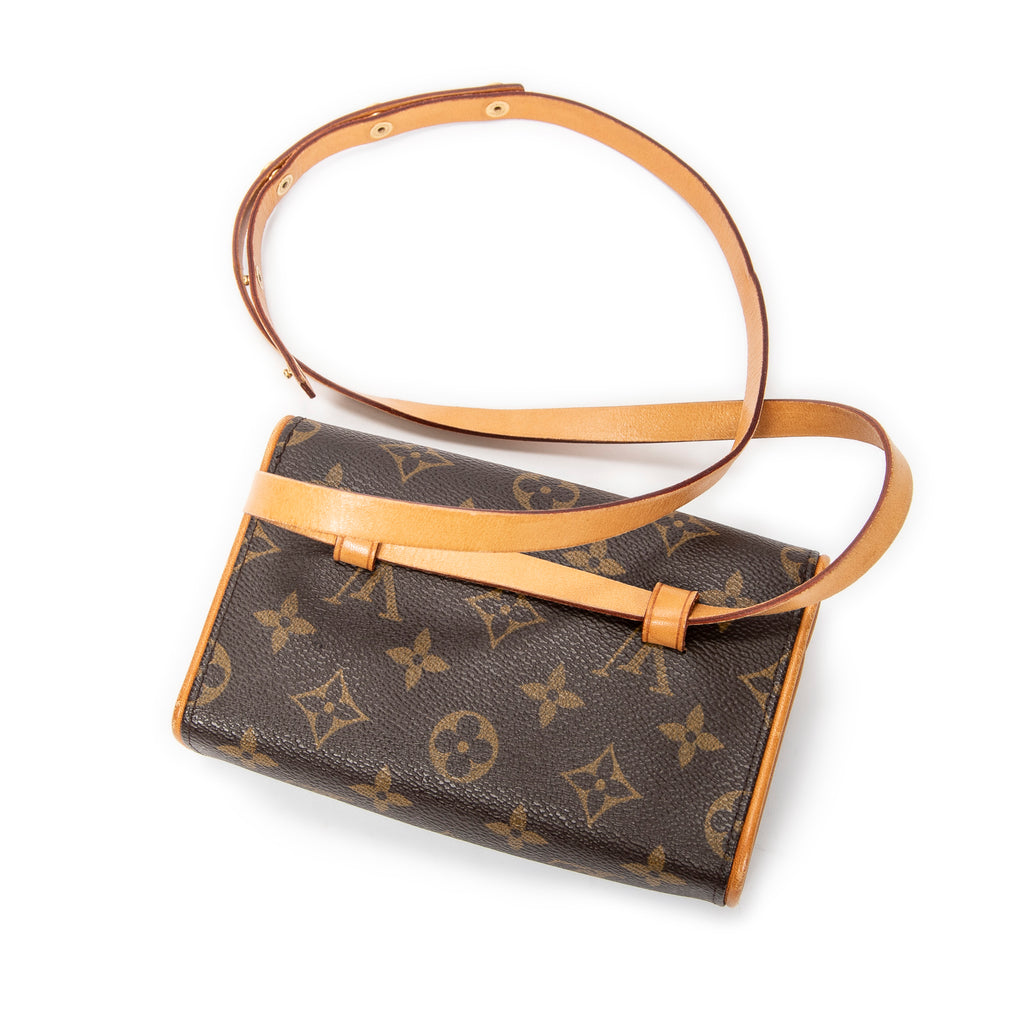 Bolso de hombro Florentine de lona Monogram marrón