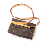 Bolso de hombro Florentine de lona Monogram marrón