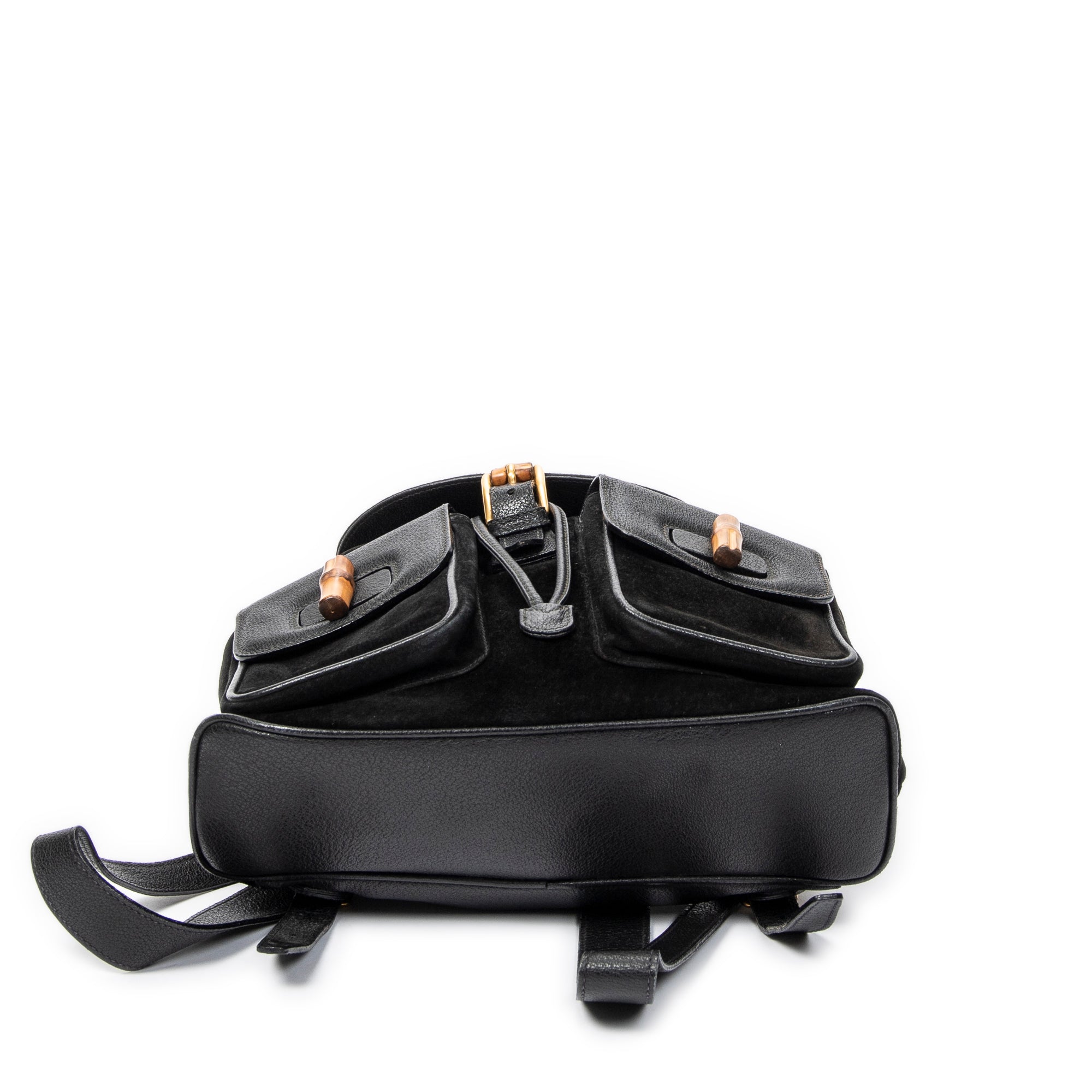 Gucci - Grand sac à dos en bambou - Noir