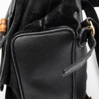 Gucci - Grand sac à dos en bambou - Noir