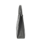 Shoulder Bag Vertical Business Tote Grey Saffiano Leather