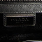 Shoulder Bag Vertical Business Tote Grey Saffiano Leather