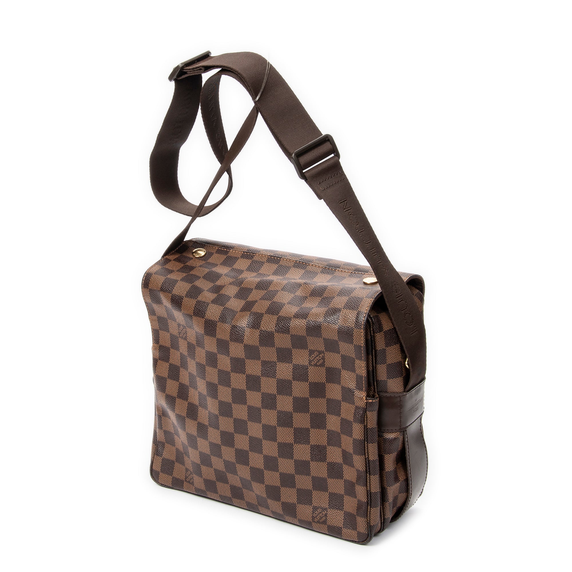 Shoulder Bag Naviglio Brown Damier Ebene