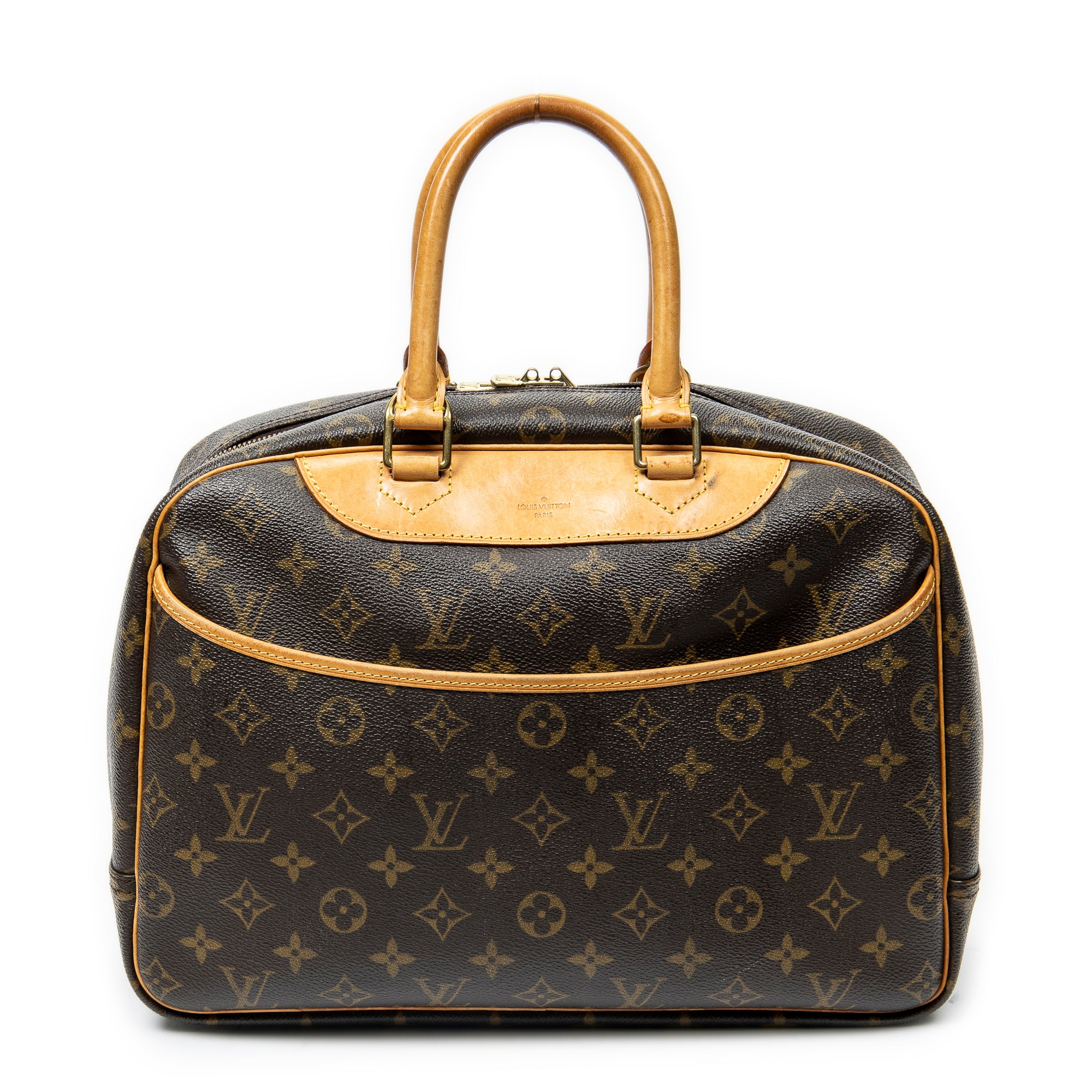 Handbag Deauville Brown Monogram Canvas