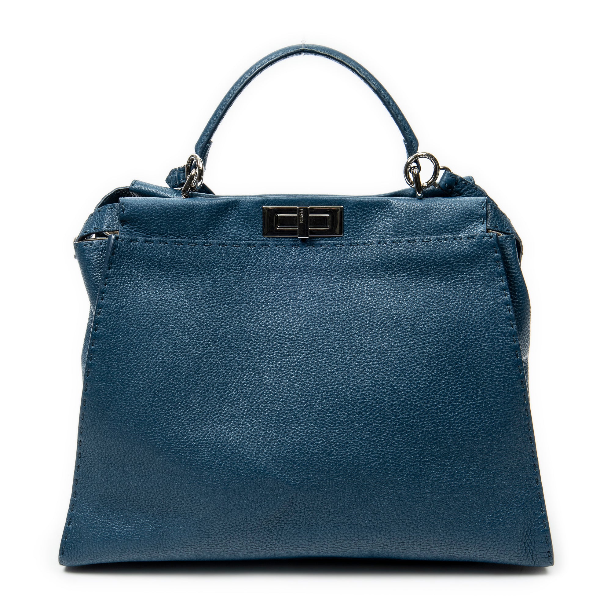 Shoulder Bag Large Selleria Peekaboo Blue Selleria Leather