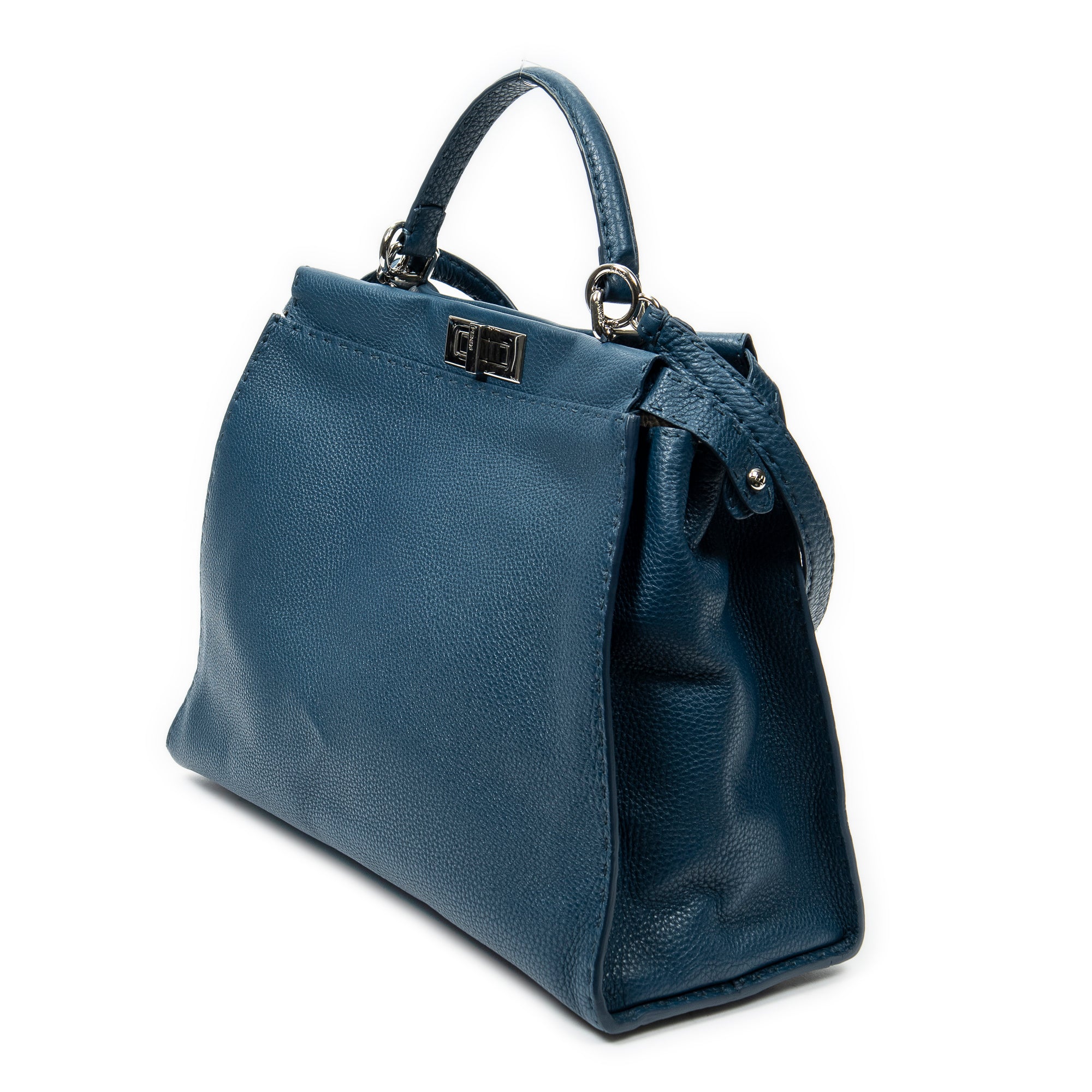 Shoulder Bag Large Selleria Peekaboo Blue Selleria Leather