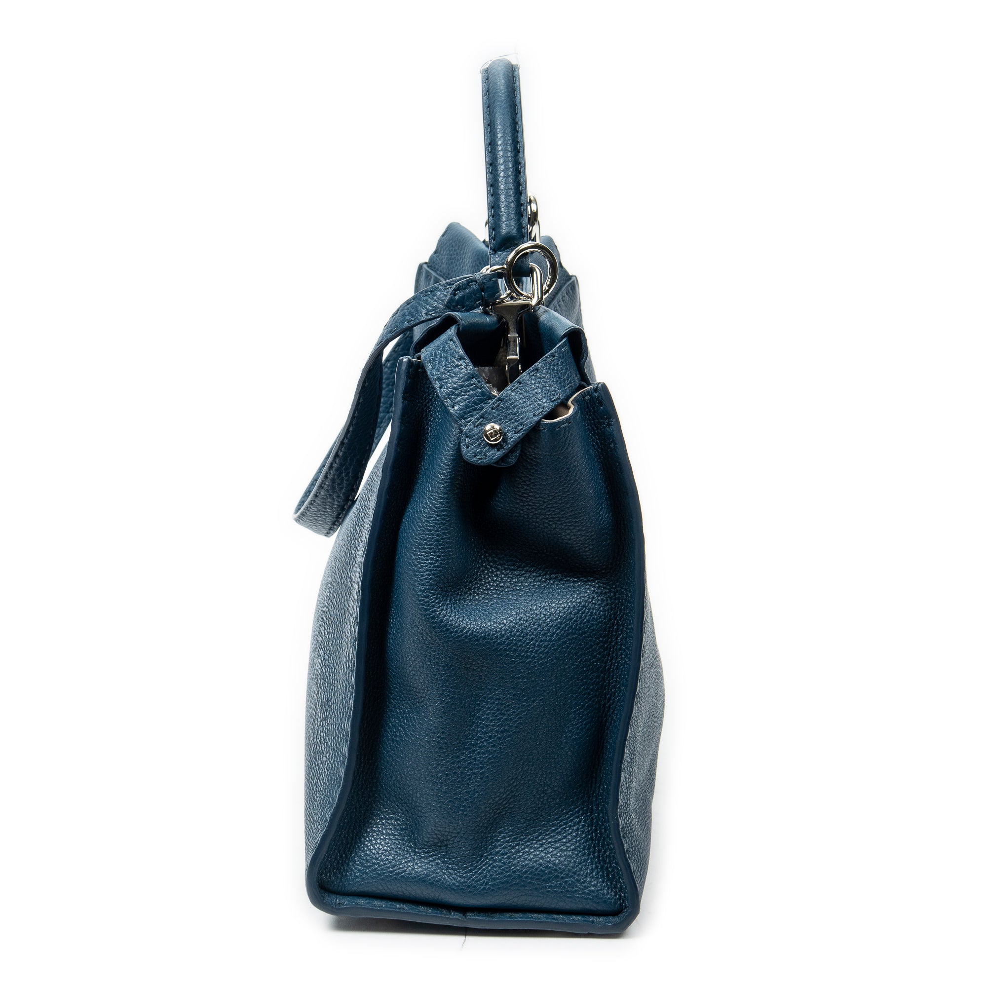 Shoulder Bag Large Selleria Peekaboo Blue Selleria Leather