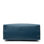 Bandolera grande Selleria Peekaboo de piel Selleria azul